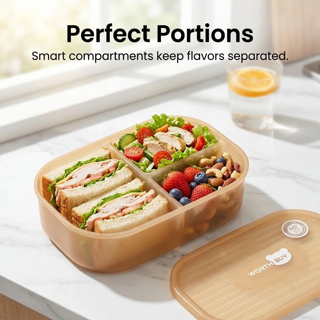 Detachable Plastic Bento Box M - đánh giá và giá Food Or Snacks