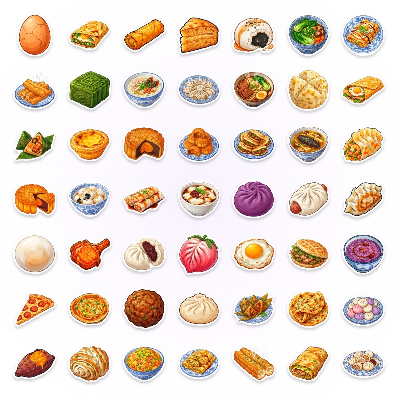 50pcs Chinese Food Diary, Non- - đánh giá và giá Food Or Snacks