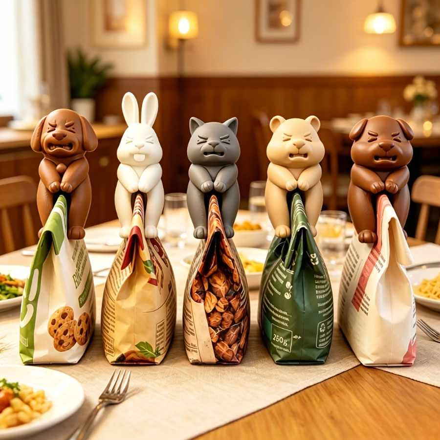 3D Animal Snack Bag Clips 1/5  - đánh giá và giá Food Snacks Gifts