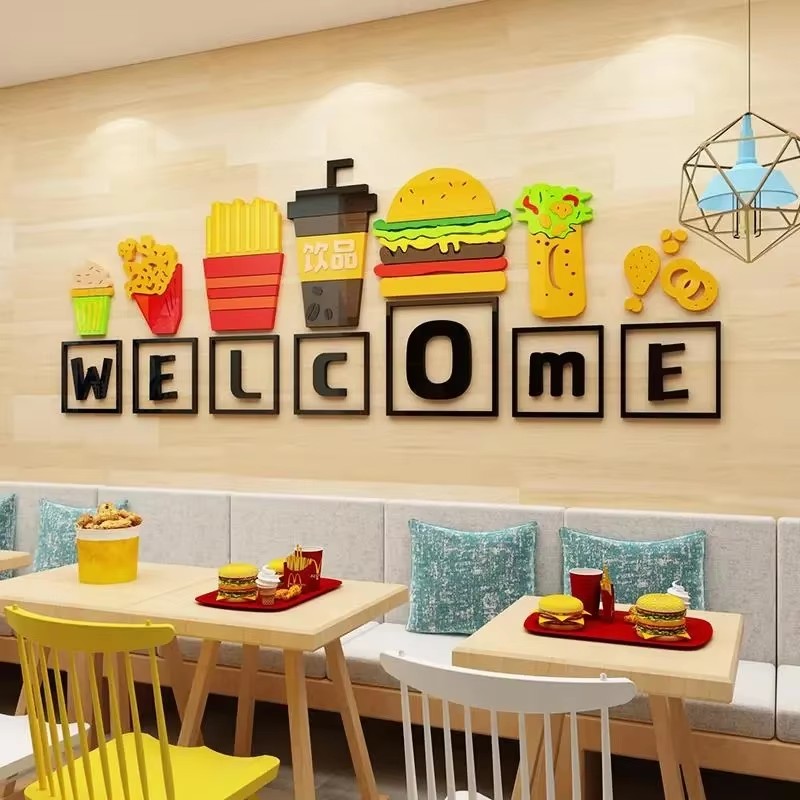 Food Theme Wall Stickers Snack - đánh giá và giá Food Snacks Background